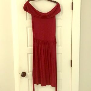 Off the Shoulder Tie Dress